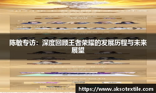 陈敏专访：深度回顾王者荣耀的发展历程与未来展望
