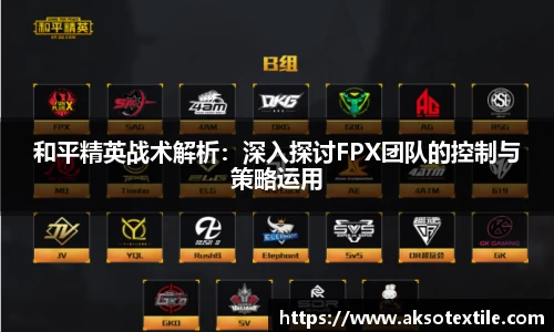 和平精英战术解析：深入探讨FPX团队的控制与策略运用